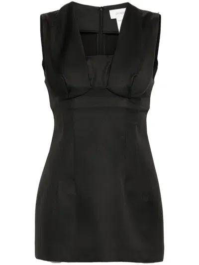 Sportmax Corset-style Sleeveless Top In Schwarz