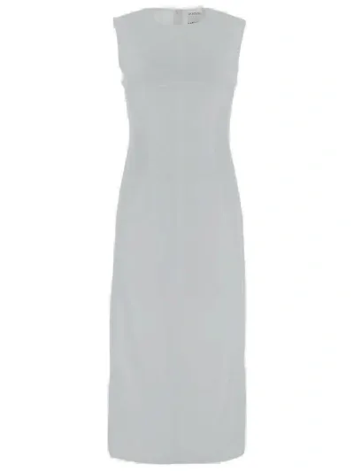 Sportmax Crewneck Sleeveless Dress In White