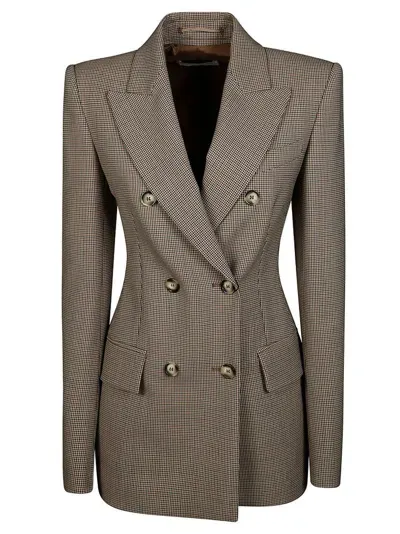 Sportmax Double Breasted Blazer In Beige