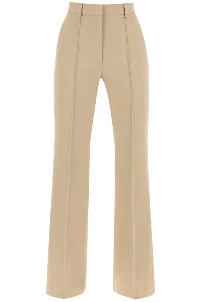 Sportmax Flared Pants From Nor In Beige