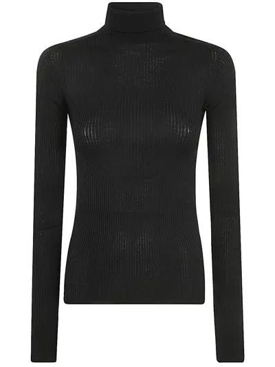 Sportmax Flavia Classic Turtle Neck Clothing In Black