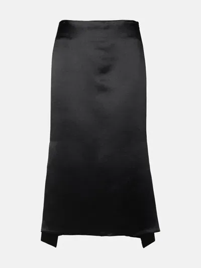 Sportmax 'hudson' Black Acetate Skirt