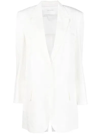 Sportmax Oversized Single-breasted Blazer In White