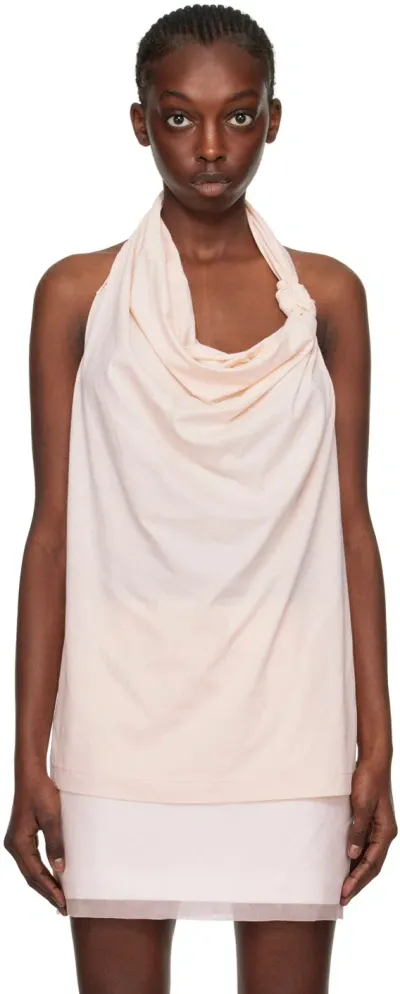 Sportmax Pink Gatti Tank Top In Face Powder