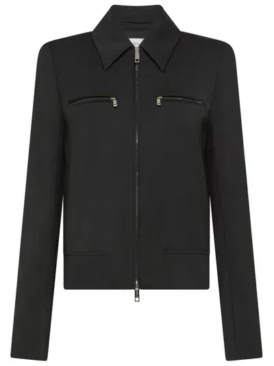 Sportmax 'plava' Wool Bomber In Black