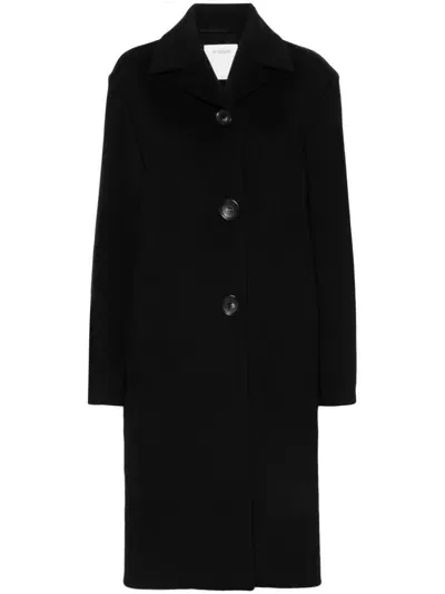 Sportmax Pre Wool Midi Coat In Black