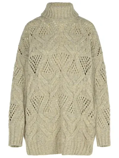 Sportmax 'edicola' Grey Wool Blend Sweater