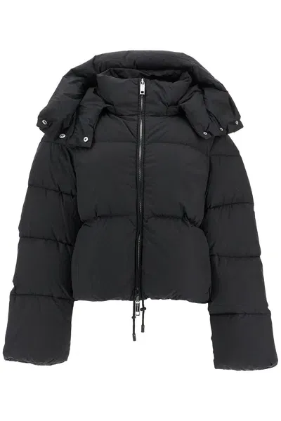 Sportmax Short Oversized Beira Down Jacket In Black