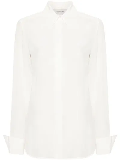 Sportmax Silk Shirt In White