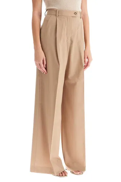 Sportmax Halbhohe Palazzohose In Beige