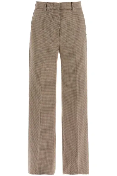 Sportmax 'teso' Flared Pants In Pied De In Beige