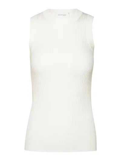 Sportmax Toledo Knitted Tank Top In White