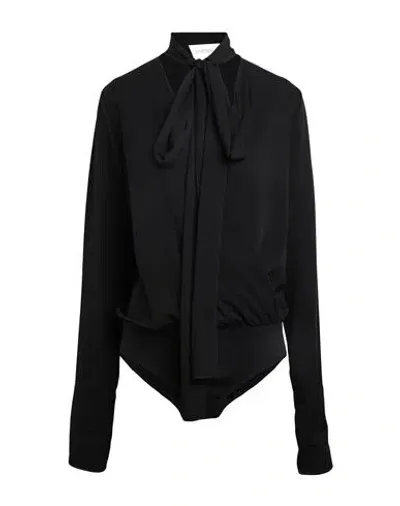 Sportmax Silk Body Shirt In Black