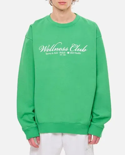 Sporty And Rich 1800 Health Crewneck Sweatshirt In Green