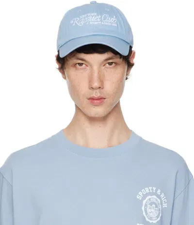 Sporty And Rich Blue 94 Racquet Club Cap In Sky Blue