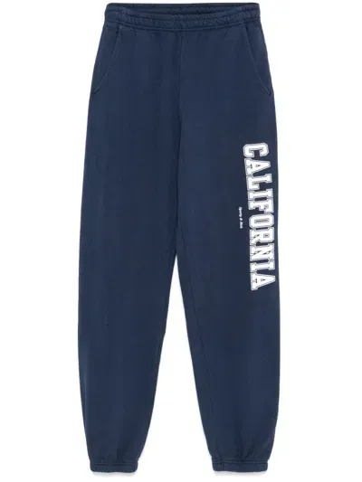 Sporty And Rich California Track Pants In Blue