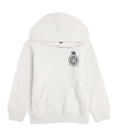 Sporty And Rich Kids' Cotton Royal Club Hoodie In Grey