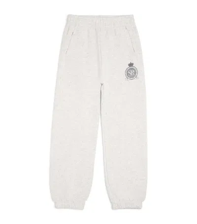 Sporty And Rich Kids' Cotton Royal Club Sweatpants In Grey