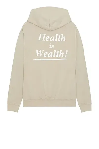 Sporty And Rich Health Is Wealth Hoodie In Elephant