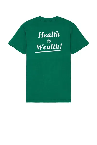 Sporty And Rich Health Is Wealth Tee In Alpine