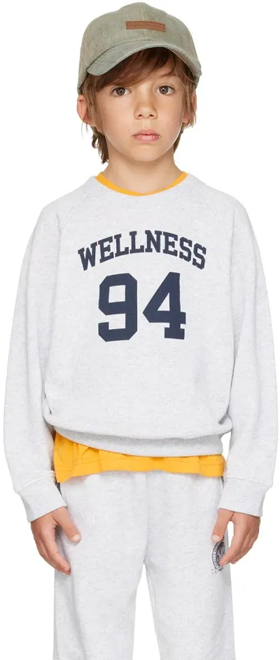 Sporty And Rich Kids Gray 'wellness 94' Sweatshirt In 19 Heather Gray