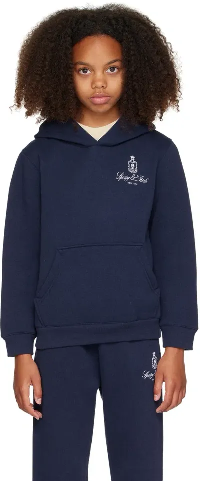 Sporty And Rich Kids Navy Vendome Hoodie In 31 Navy