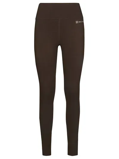 Sporty And Rich Sporty&rich Legging Sport In Marrone