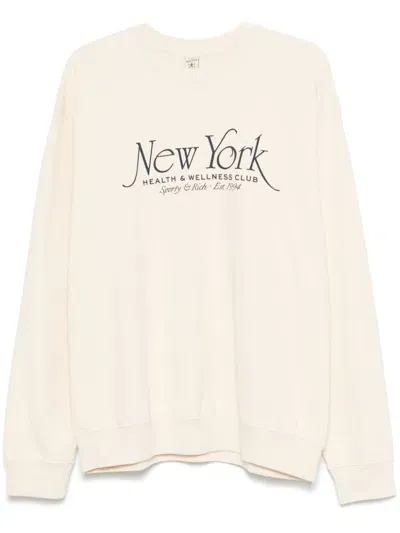 Sporty And Rich Ny 94 Sweatshirt In Neutrals