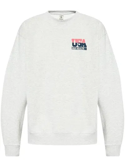 Sporty And Rich Usa Sweatshirt In Grey