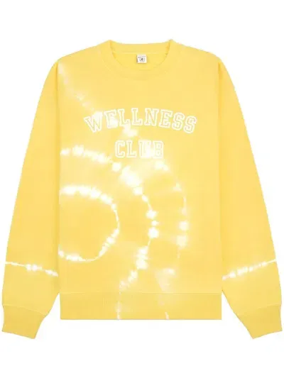 Sporty And Rich Wellness Club Crew-neck Sweatshirt In Yellow