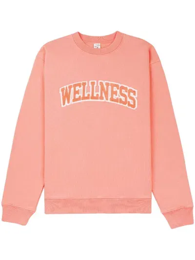 Sporty And Rich Wellness Cotton Sweatshirt In Pink