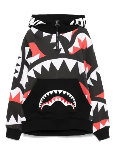 Sprayground Kid Kids' Maxi Shark Hoodie In Brown