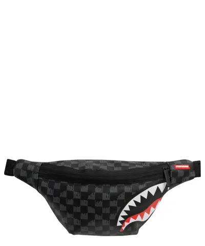 Sprayground Label Shark Belt Bag In Black