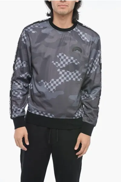 Sprayground Nylon Printed Sweatshirt With Embroidered Logo