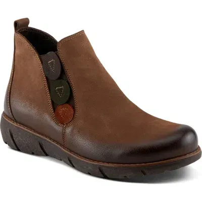 Spring Step Katana Bootie In Brown Nubuck