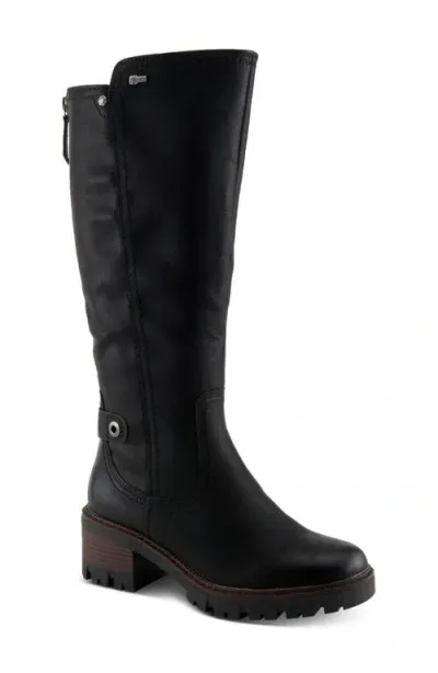 Spring Step Lexis Water Resistant Knee High Boot In Black