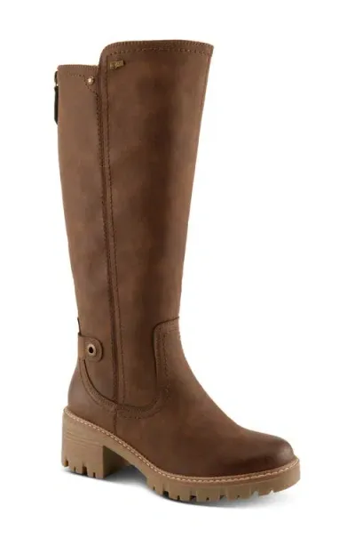 Spring Step Lexis Water Resistant Knee High Boot In Brown