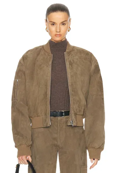 Sprwmn Bomber Jacket In Olive