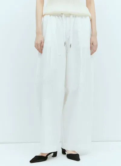 St Agni Drawstring Pants In White