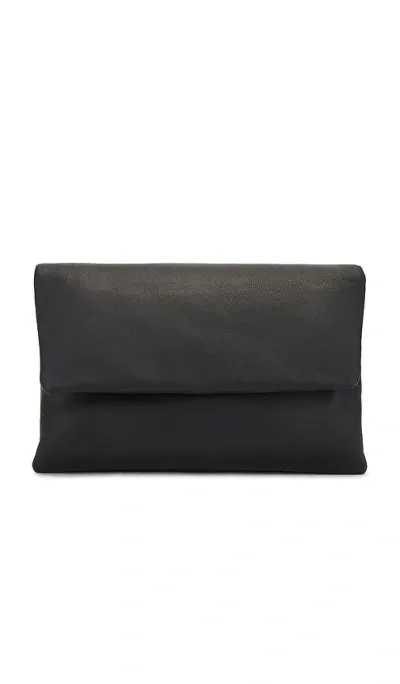 St Agni Dual Envelope Clutch In Black