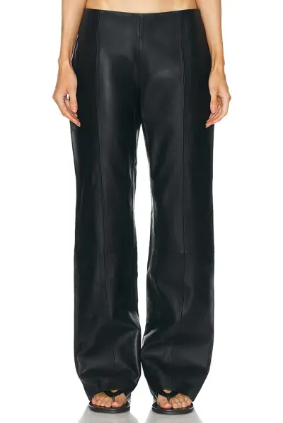 St Agni Leather Pant In Black