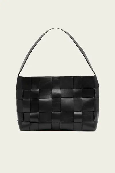 St Agni Woven Mini Tote In 黑色