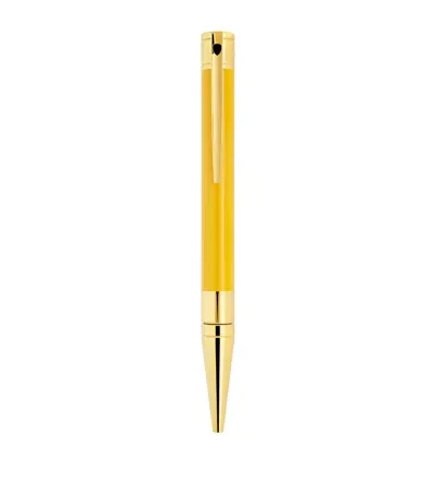 St Dupont S. T. Dupont D-initial Dragon Ballpoint Pen In Yellow