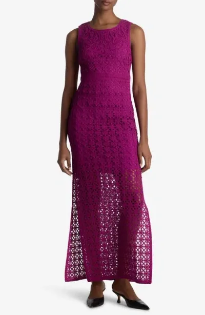 St John St. John Collection Cornely Engineered Lace Gown In Azalea