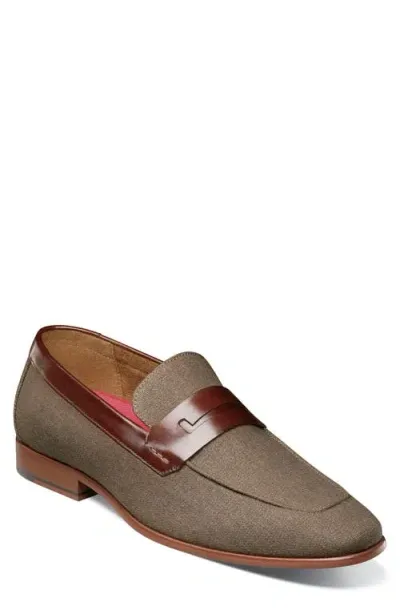 Stacy Adams Gill Saddle Loafer In Mushroom Multi