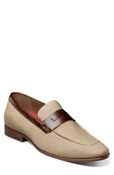 Stacy Adams Gill Saddle Loafer In Sand Multi