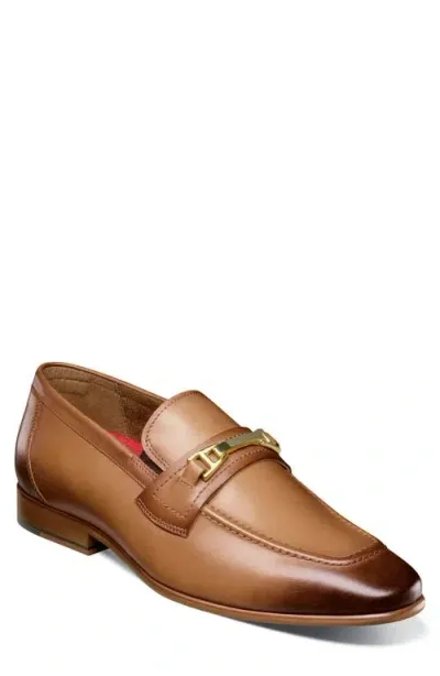 Stacy Adams Glendon Moc Toe Loafer In Taupe