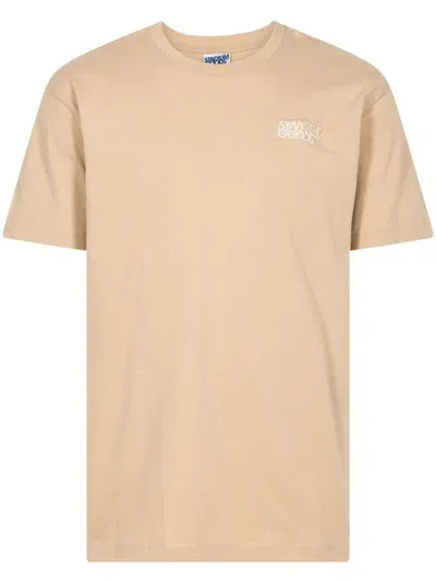 Stadium Goods Stacked Logo "tonal Sand" T-shirt In Neutrals