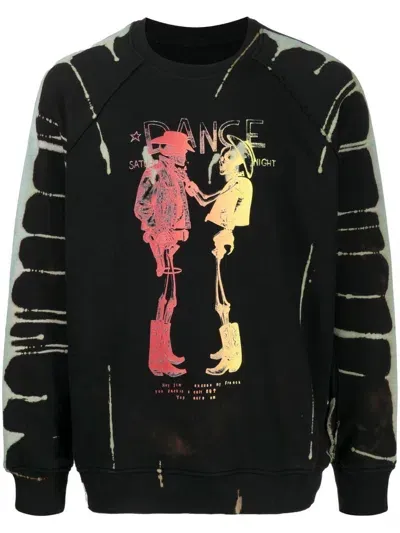 Stain Shade X Hiroshi Fujiwara Skeleton-print Sweatshirt In Black