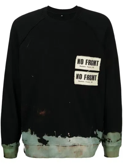 Stain Shade X Hiroshi Fujiwara Tie-dye Effect Sweatshirt In 黑色